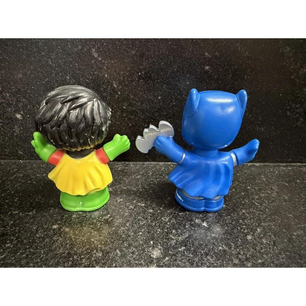 Fisher‎ Price Little People Lot Batman Robin DC + Mixed Figures 6 Pc